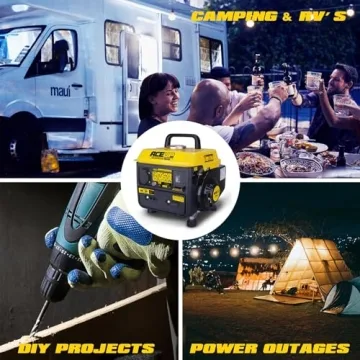 Aceup Portable 1,000W Generator for Camping & Home Power