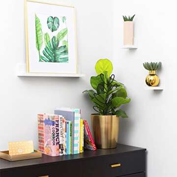 Garden Trellis for Climbing Plant 2 Packs 12’’ Iron Pot Trellis Leaf Shape Black Coated Wire Indoor Houseplant Home Plant Tool Housewarming Plant Lover Gifts Ideas