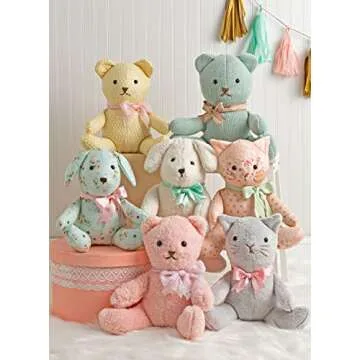 Simplicity 8716 Animals Stuffed Bear, Cat, and Dog Sewing Patterns by Elaine Heigl Designs, One Size Only