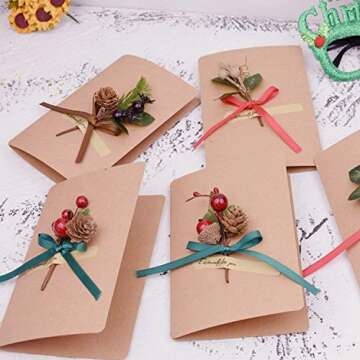 UWIOFF 20PCS Artificial Berry Picks, Christmas Pine Picks with Red Berries and Pine Cones for Christmas DIY Crafts Gift Wrapping Flower Arrangements Wreaths Holiday Floral Picks Christmas Decorations