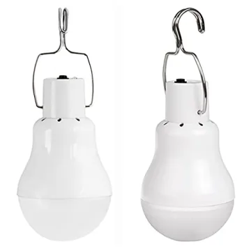 FLRONGSUN Solar Light Bulb Portable 350LM For Camping