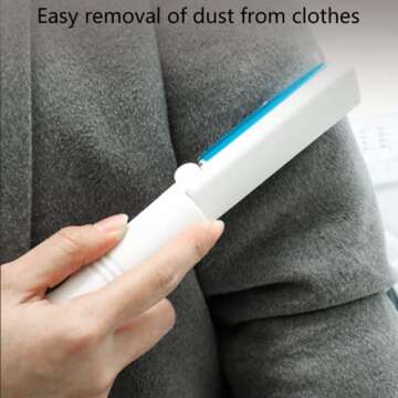 Quaocens 3-Pack of Reusable Lint Rollers, 3 Colors Foldable Mini Lint Roller, Small and Portable to Easily Remove Lint Hair Dust and Pet Hair(Blue, Green, Pink)