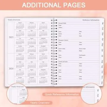 2025 Planner - Weekly & Monthly Organizer with Tabs