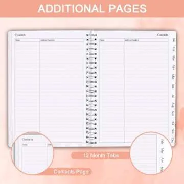 2025 Planner - Weekly & Monthly Organizer with Tabs