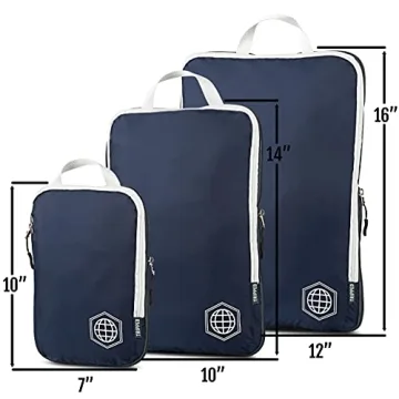 Large Compression Packing Cubes for Travel - 7 Piece Set