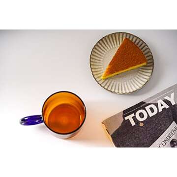 Stylish AryaElla 10oz Glass Coffee Mug for Every Beverage