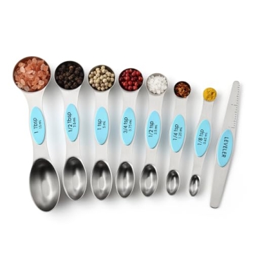 Magnetic Measuring Spoons Set of 8 - Perfect for Any Chef