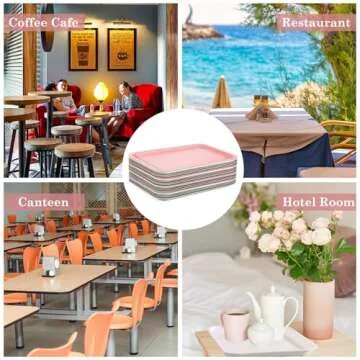 Vibrant Uiifan Serving Trays - 20 Pcs Durable Plastic