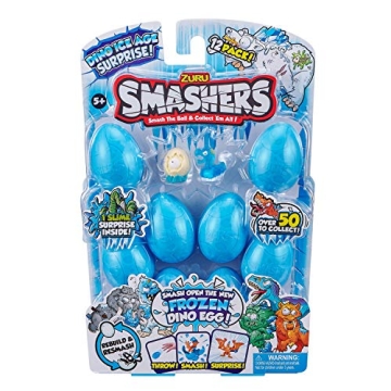 Smashers Dino Ice Age 12-Pack Smash Eggs by ZURU - Uncover Thrilling Dino Surprises!