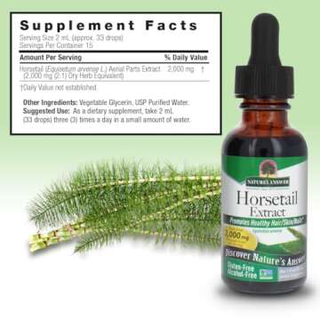 Nature's Answer Horsetail Extract for Hair, Skin & Nails