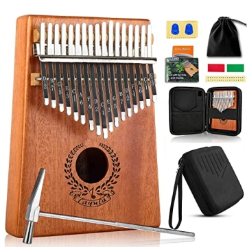 Kalimba 17 Keys Thumb Piano - Finger Piano Professional Musical Instrument Marimbas with Protective ...