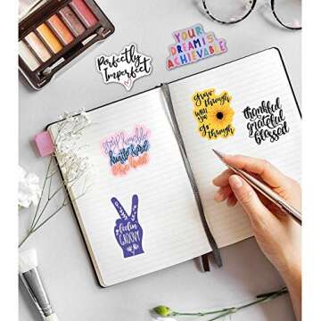 100pcs Motivational Stickers for Vision Board and Crafts