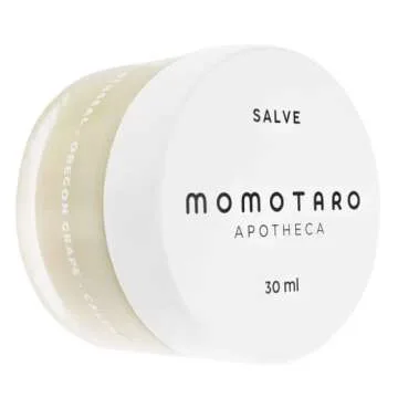 MOMOTARO APOTHECA Vaginal Moisturizer, Organic Vulva Salve - Intimate Soothing Balm, Vulvovaginal Dryness, Odor, Itching, Burning, Redness, BV, Menopause Irritability - Hormone Free pH Balance - 1oz