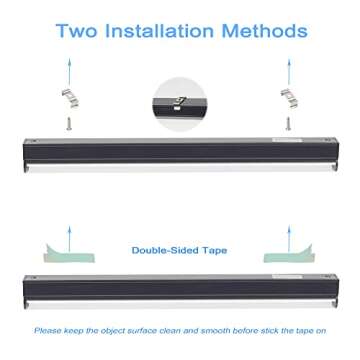 GREENIC Led Black Light Bar, 10W 1ft USB UV Blacklight Tube, Glow in The Dark Party Supplies for Halloween Decorations, Room, Body Paint, Poster, Urine Detection, 2 Pack