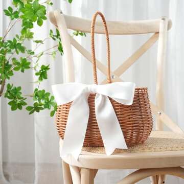 DINDOSAL White 2 Inch Double Face Satin Ribbon - 25Yards (75 Feet) - Wedding, Bridal Shower - White - Polyester - Classic - Celebratory Events