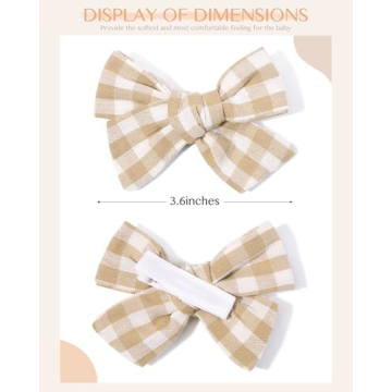 Shop Cute 20PCS Baby Girls Linen Hair Bows Clips