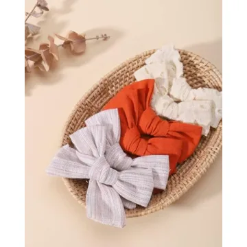 Shop Cute 20PCS Baby Girls Linen Hair Bows Clips