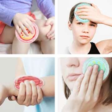 NEWGO Kids Ice Pack for Boo Boo, 3 Pack Gel Ice Pack Toddler Ice Pack for Children Kids Injuries, Pa...