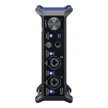 Zoom UAC-232 Audio Converter with 32-Bit Float, Audio Interface,2 XLR/TRS Combo Inputs, Headphone Outputs, 192 kHz Sample Rate, For Music & Streaming