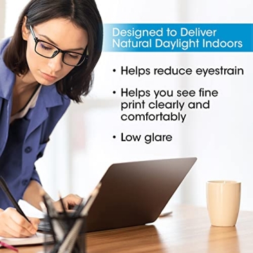 OttLite LED Lamp with Bladeless Fan - Bright & Versatile