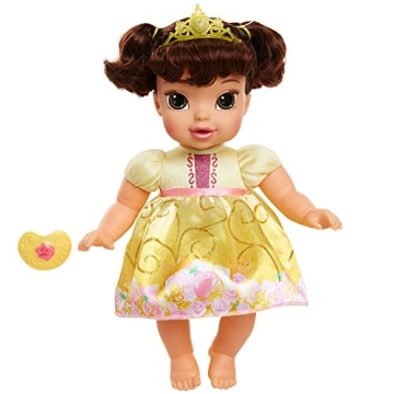 Disney Princess Deluxe Baby Belle Doll with Pacifier for Kids