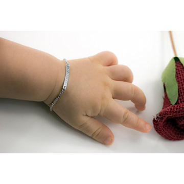 Custom 16k Gold Plated Baby Name Bracelet Gift