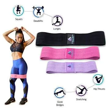 Full Body Workout Set for Women – Fabric Resistance Bands & More