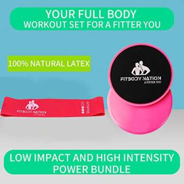 Full Body Workout Set for Women – Fabric Resistance Bands & More