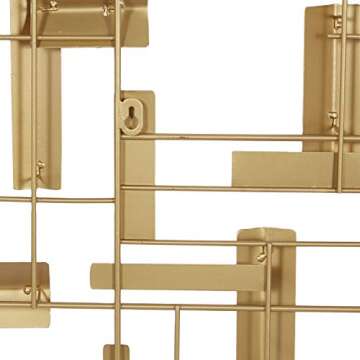 CosmoLiving Metal Geometric Wall Decor - Gold Elegance