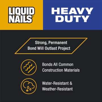 Liquid Nails Heavy Duty Construction Adhesive (LN903), 10 oz
