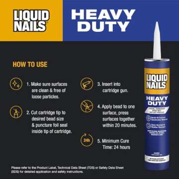 Liquid Nails Heavy Duty Construction Adhesive (LN903), 10 oz
