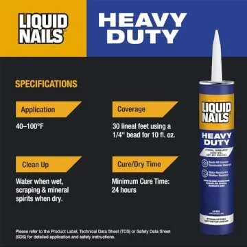 Liquid Nails Heavy Duty Construction Adhesive (LN903), 10 oz