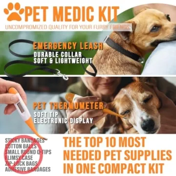 EVERLIT Pet Medic Kit with 95 Vet-Approved Supplies