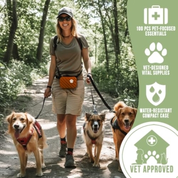 EVERLIT Pet Medic Kit with 95 Vet-Approved Supplies