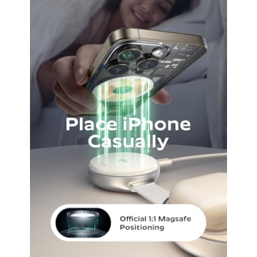 LISEN Qi2 MagSafe Charger - 3 in 1 for iPhone 16