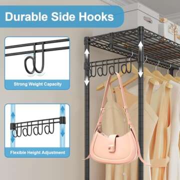 Shop VIPEK R2 Heavy Duty Rolling Clothes Rack