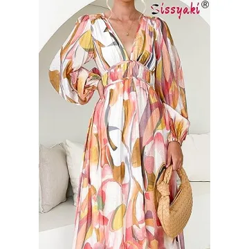 Sissyaki Floral Maxi Dress for Stylish Women