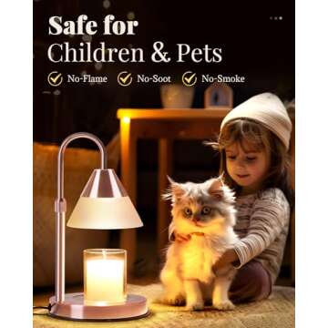 Dimmable Candle Warmer Lamp Gift for Moms & Women 2023