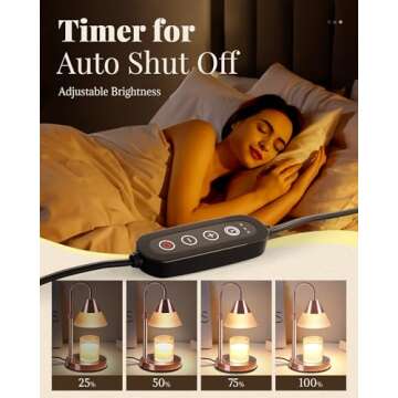 Dimmable Candle Warmer Lamp Gift for Moms & Women 2023