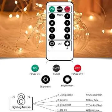 Lainin String Light 13FT 96LED USB Powered Curtain Light 16 Butterflies Strings 8 Mode Fairy Light Strip for Party Indoor Outdoor Room Garden Wall Wedding Christmas Xmas Decorations (Purple)