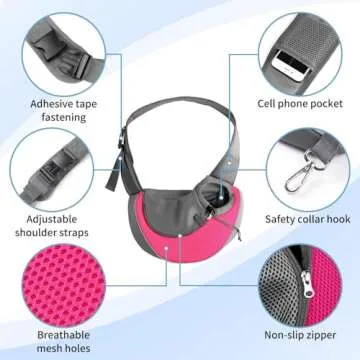 YUDODO Pet Dog Sling Carrier for Comfort and Style