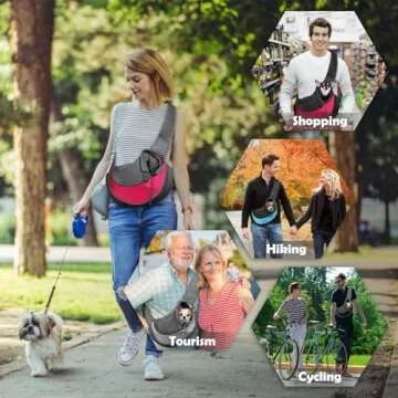 YUDODO Pet Dog Sling Carrier for Comfort and Style