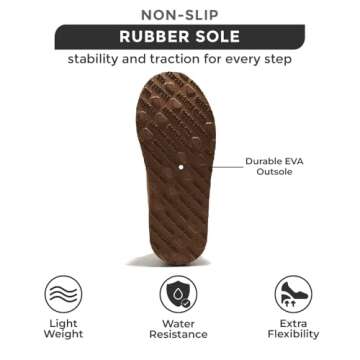 Project Cloud Slippers for Women Genuine Australian Sheepskin & Real Shearling Fur Women's Slippers - Memory Foam Womens Slippers - Fuzzy Slippers Gifts for Women Footwear (Nerita, Chstnt, 6)