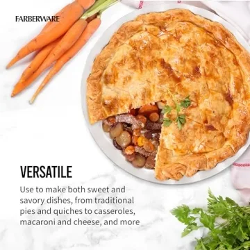 Farberware Teal Stoneware Pie Dish - Perfect for Every Baker