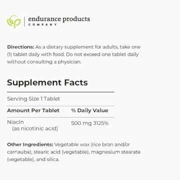 Endur-Acin: Optimal Absorption Niacin Supplement 500mg