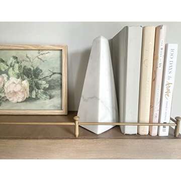 Glimpse & Hollow 8" Marble Pyramid Decorative Object