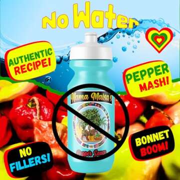 Mama Maisa’s - St. Croix Fire Scotch Bonnet Pepper Sauce, 5 fl oz - All Natural Scotch Bonnet, Caribbean Pepper Mash, Mustard, Curry, Sweet Heat, Low Sodium, No Sugar, Vegan, No Water, non-GMO, Gluten Free, Award Winning, Hot Ones Caribbean 2025