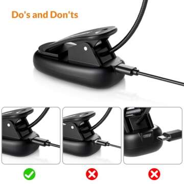 LEPOWER Clip on Book Light/Reading Light/Clip Light with 5 LED Eye Care, 3 Color Changeable, Portable Reading Lamp, Battery & USB Operated, Bed Light for Kids, Bookworms, Students(Black)