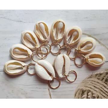 Honkenda 10 Pack Shell Headpiece Hair Clips for Women