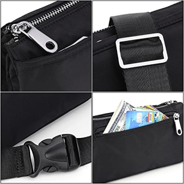 UTO Fanny Pack Stylish Lightweight Water-Repellent Nylon